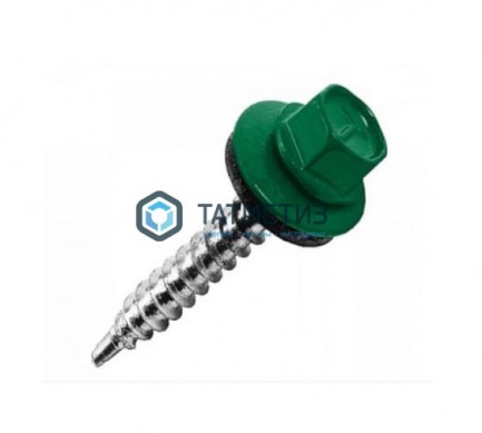 Саморез окраш.кров. 5,5х19 /6005/ (250 шт/уп) МК / D | «ТАТМЕТИЗ» Саморез окраш.кров. 5,5х19 /6005/ (250 шт/уп) МК / D - магазин крепежа «ТАТМЕТИЗ»