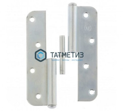 Петля накладная ПН1-130 правая, цинк | «ТАТМЕТИЗ» Петля накладная ПН1-130 правая, цинк - магазин крепежа «ТАТМЕТИЗ»