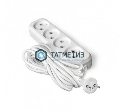 Удлинитель 4*5м У6-766М ПВС 2*0, 75 "У" -  магазин крепежа «ТАТМЕТИЗ»