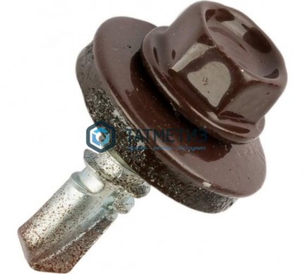 Саморез окраш.кров. 5,5х19 /8017/ (250 шт/уп) ТК | «ТАТМЕТИЗ» Саморез окраш.кров. 5,5х19 /8017/ (250 шт/уп) ТК - магазин крепежа «ТАТМЕТИЗ»