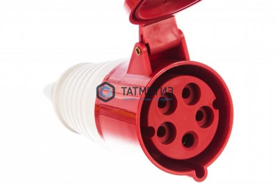 Розетка кабельная 380В, 32А 3Р+N+Е IP44 переносная -  магазин крепежа «ТАТМЕТИЗ»