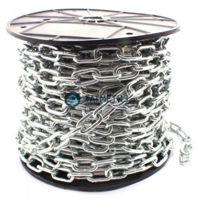 Цепь DIN 766 кор.зв. оц. 6 (40 м/бух) | «ТАТМЕТИЗ» Цепь DIN 766 кор.зв. оц. 6 (40 м/бух) - магазин крепежа «ТАТМЕТИЗ»