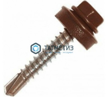 Саморез окраш.кров. 4,8х35 /8017/ (250 шт/уп) ТК | «ТАТМЕТИЗ» Саморез окраш.кров. 4,8х35 /8017/ (250 шт/уп) ТК - магазин крепежа «ТАТМЕТИЗ»