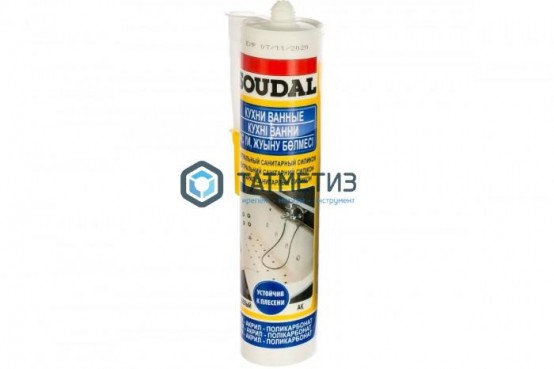 Герметик силиконовый SOUDAL нейтральный санитарный БЕЛЫЙ 280 мл / 15 | «ТАТМЕТИЗ» Герметик силиконовый SOUDAL нейтральный санитарный БЕЛЫЙ 280 мл / 15 - магазин крепежа «ТАТМЕТИЗ»
