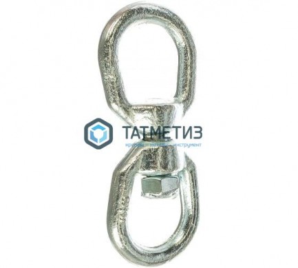 Вертлюг петля-петля (никель) 10 | «ТАТМЕТИЗ» Вертлюг петля-петля (никель) 10 - магазин крепежа «ТАТМЕТИЗ»