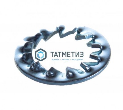 Шайба DIN 6798 J, оц М12 стопорная с внутренними зубьями (800 шт/уп) | «ТАТМЕТИЗ» Шайба DIN 6798 J, оц М12 стопорная с внутренними зубьями (800 шт/уп) - магазин крепежа «ТАТМЕТИЗ»