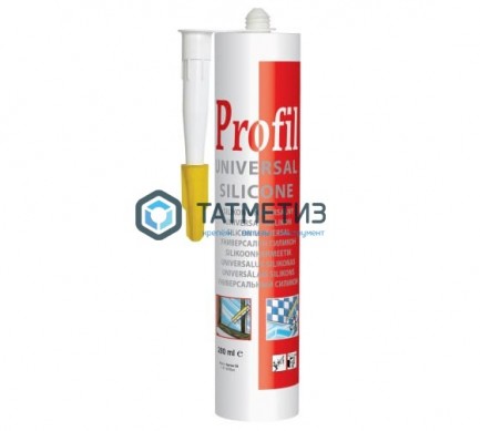 Герметик силиконовый Profil универсальный прозрачный 280 мл 15 | «ТАТМЕТИЗ» Герметик силиконовый Profil универсальный прозрачный 280 мл 15 - магазин крепежа «ТАТМЕТИЗ»