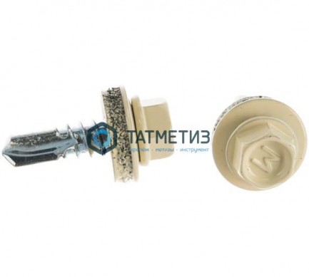 Саморез окраш.кров. 5,5х19 /1015/ (250 шт/уп) МК | «ТАТМЕТИЗ» Саморез окраш.кров. 5,5х19 /1015/ (250 шт/уп) МК - магазин крепежа «ТАТМЕТИЗ»