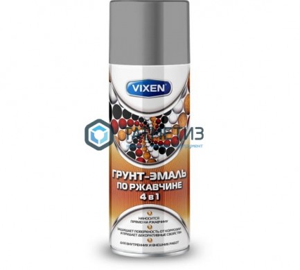 Грунт-эмаль по ржавчине 4 в 1 аэроз. VIXEN СЕРОЕ ОКНО RAL 7040 520 ml./6 | «ТАТМЕТИЗ» Грунт-эмаль по ржавчине 4 в 1 аэроз. VIXEN СЕРОЕ ОКНО RAL 7040 520 ml./6 - магазин крепежа «ТАТМЕТИЗ»