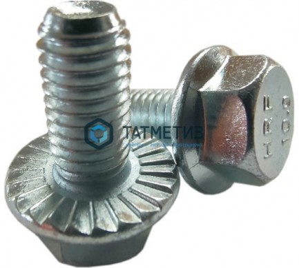 Болт с фланцем DIN 6921 М 8 х 25  КП10.9 оц -  магазин крепежа «ТАТМЕТИЗ»