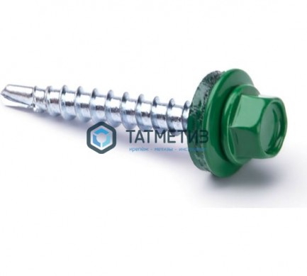 Саморез окраш.кров. 5, 5х25 6026 OMAX M (10х250) | «ТАТМЕТИЗ» Саморез окраш.кров. 5, 5х25 6026 OMAX M (10х250) - магазин крепежа «ТАТМЕТИЗ»
