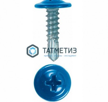 Саморез п/ш остр. 4,2x19  RAL 5012  (1000 шт/уп) -  магазин крепежа «ТАТМЕТИЗ»