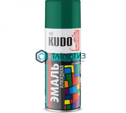 Краска аэроз. KUDO 520 мл. №1007 ТЕМНО-ЗЕЛЕНАЯ RAL 6016 | «ТАТМЕТИЗ» Краска аэроз. KUDO 520 мл. №1007 ТЕМНО-ЗЕЛЕНАЯ RAL 6016 - магазин крепежа «ТАТМЕТИЗ»