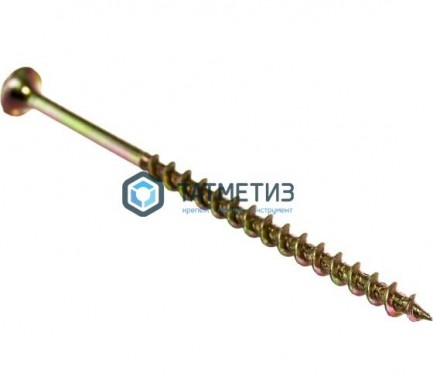 Саморезы потай по дереву желтые, PH2 4,2х76 (4 500 шт/уп) SR | «ТАТМЕТИЗ» Саморезы потай по дереву желтые, PH2 4,2х76 (4 500 шт/уп) SR - магазин крепежа «ТАТМЕТИЗ»