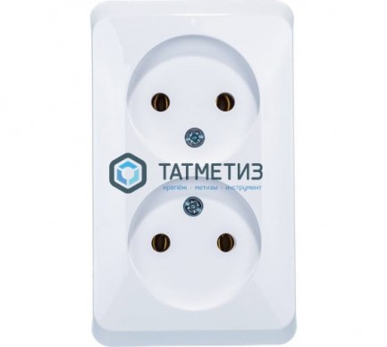 Розетка 2-м СП Этюд 16А без заземл. бел. SchE PC16-005B | «ТАТМЕТИЗ» Розетка 2-м СП Этюд 16А без заземл. бел. SchE PC16-005B - магазин крепежа «ТАТМЕТИЗ»
