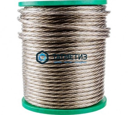 Трос  стальной оц. 8 мм DIN 3055  ( 110 м/бух) КТ -  магазин крепежа «ТАТМЕТИЗ»