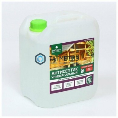 Антисептик универсальный для наруж. и внутр. работ 5л PROSEPT ECO UNIVERSAL | «ТАТМЕТИЗ» Антисептик универсальный для наруж. и внутр. работ 5л PROSEPT ECO UNIVERSAL - магазин крепежа «ТАТМЕТИЗ»