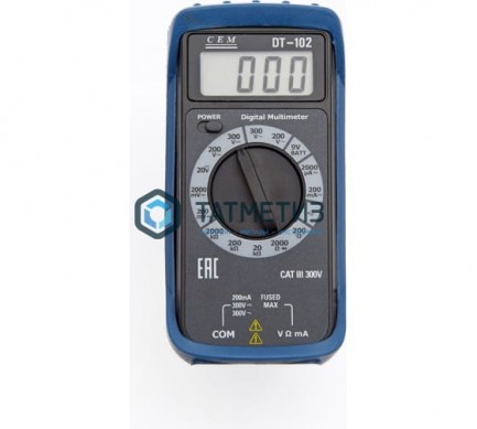 Мультиметр цифровой DT-102 CEM | «ТАТМЕТИЗ» Мультиметр цифровой DT-102 CEM - магазин крепежа «ТАТМЕТИЗ»