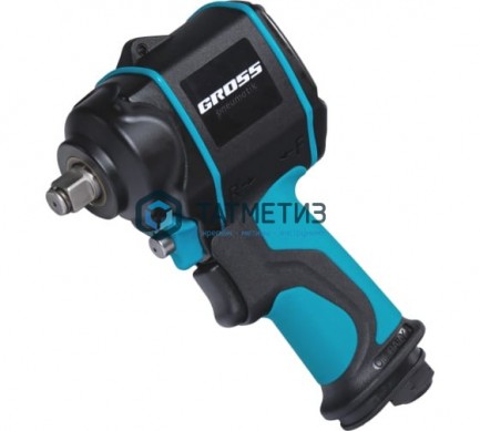 Гайковёрт пневматический ударный G985, 1 2", Twin Hammer, 610 Нм, 9000 об мин, композитный GROSS | «ТАТМЕТИЗ» Гайковёрт пневматический ударный G985, 1 2", Twin Hammer, 610 Нм, 9000 об мин, композитный GROSS - магазин крепежа «ТАТМЕТИЗ»
