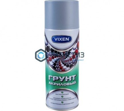 Краска аэроз. VIXEN СЕРАЯ грунт унив. акриловый 520 мл. VX-22002 RAL 9005 | «ТАТМЕТИЗ» Краска аэроз. VIXEN СЕРАЯ грунт унив. акриловый 520 мл. VX-22002 RAL 9005 - магазин крепежа «ТАТМЕТИЗ»