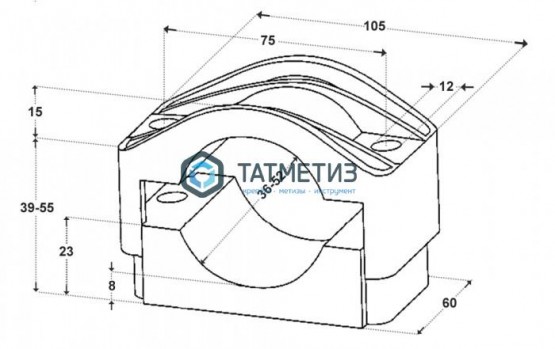 Хомуты для одиночного крепления Dutchclamp SE 36-52 -  магазин крепежа «ТАТМЕТИЗ»