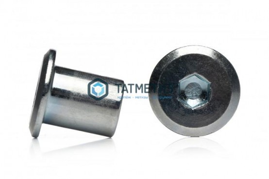Гайка Эриксона М 8 с плоской головкой -  магазин крепежа «ТАТМЕТИЗ»