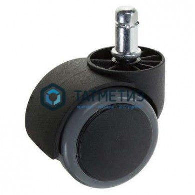 Колесо мебельное поворотное, обрезиненное, крепление штырь PWK 50 -  магазин крепежа «ТАТМЕТИЗ»