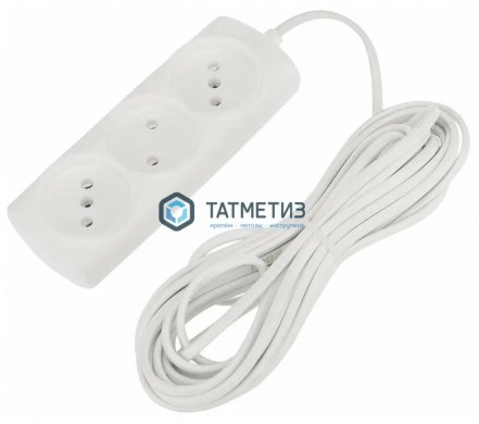 Удлинитель 3х3м б з белый STANDART REXANT -  магазин крепежа «ТАТМЕТИЗ»